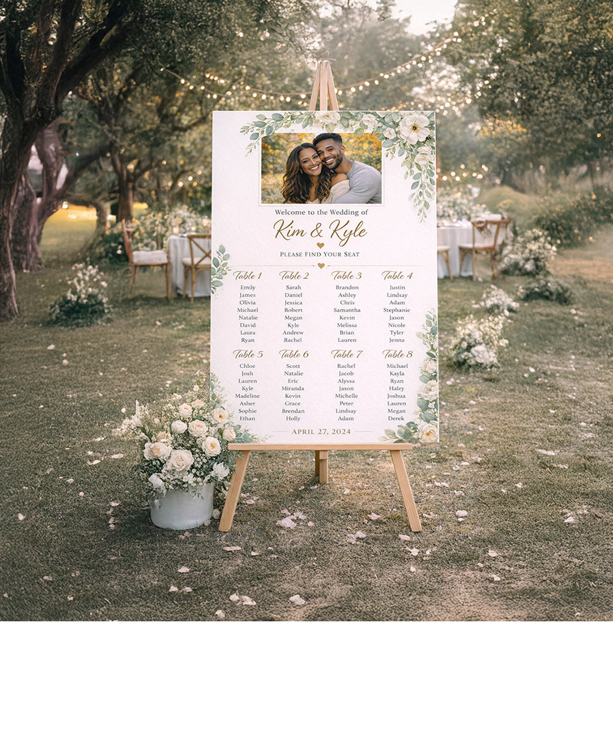 Wedding Seating and Welcome Board